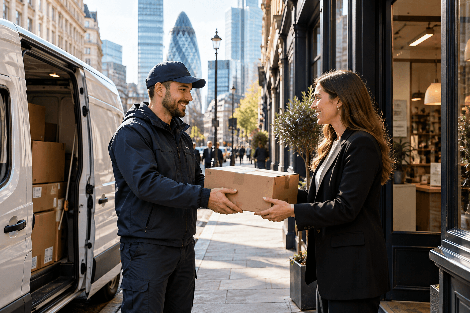 London courier driver providing reliable same-day delivery for Rapide Logistics