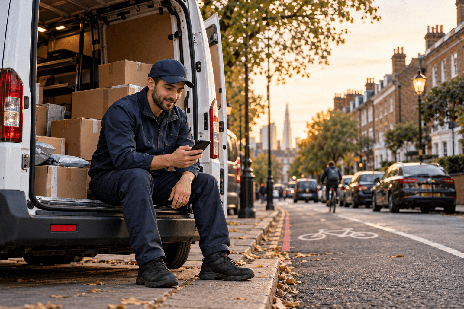 Rapide Logistics same-day courier van serving businesses across London